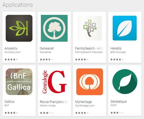 La généalogie sur android
