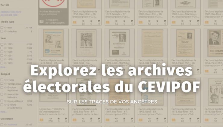 Explorez les archives électorales du CEVIPOF