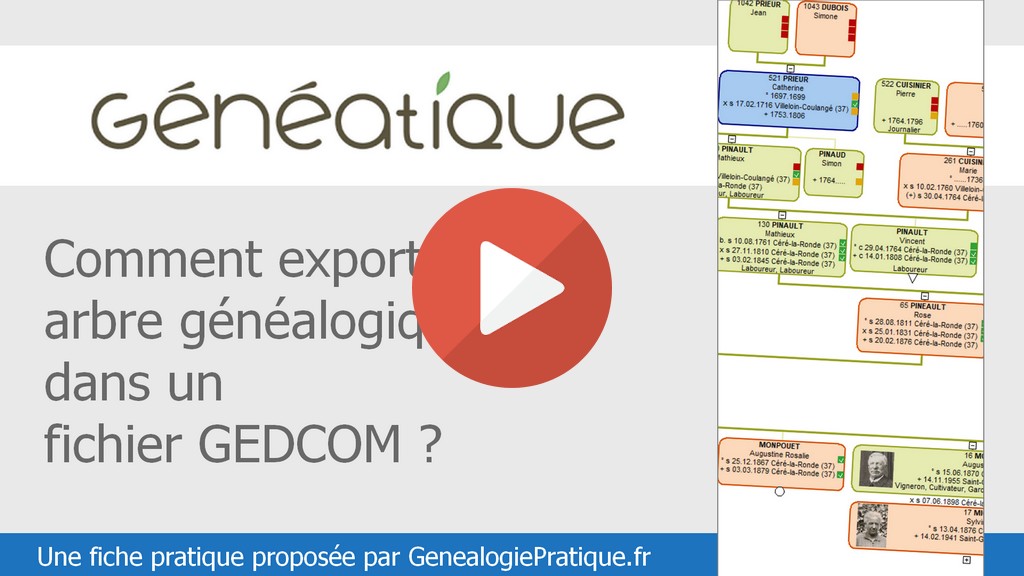 Geneatique Exporter Gedcom
