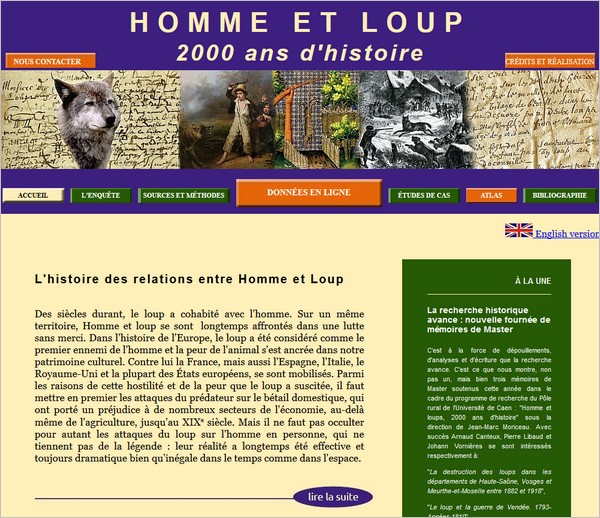 SItes Anecdotes - Histoires des loups