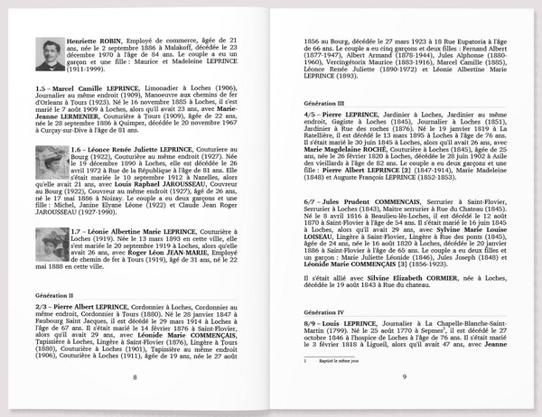 Geneanet - Livre imprimable - Biographies