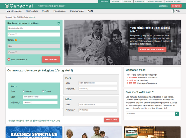 Achat de Filae par MyHeritage – Quelles conséquences pour la généalogie française - Geneanet Homepage