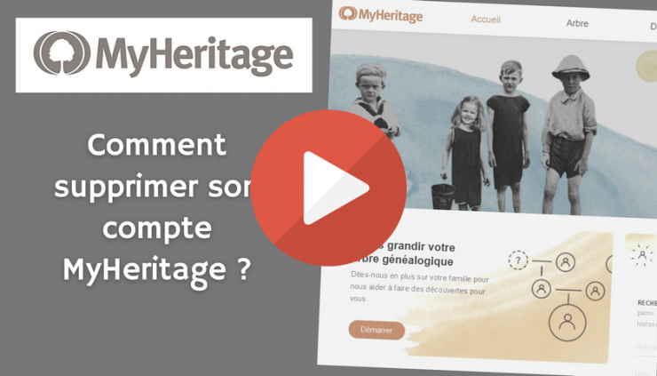 Comment supprimer son compte MyHeritage