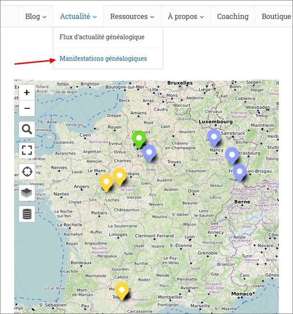 Genealogie Pratique - Bilan 2020 - Manifestations généalogiques GeneaGenda