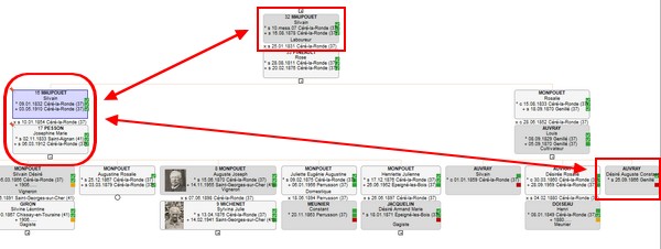 Chercher au niveau familial en généalogie - Recensements et arbre