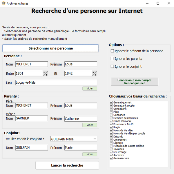 Test Généatique 2022 - Recherche sur internet