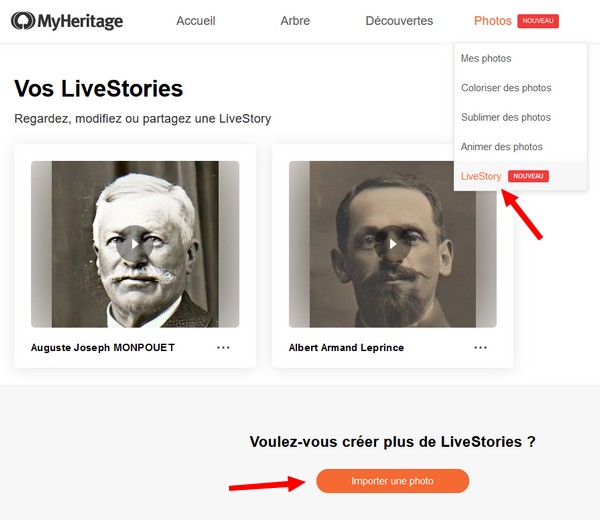 Le test de Lifestory de MyHeritage - Nouvelle LifeStory