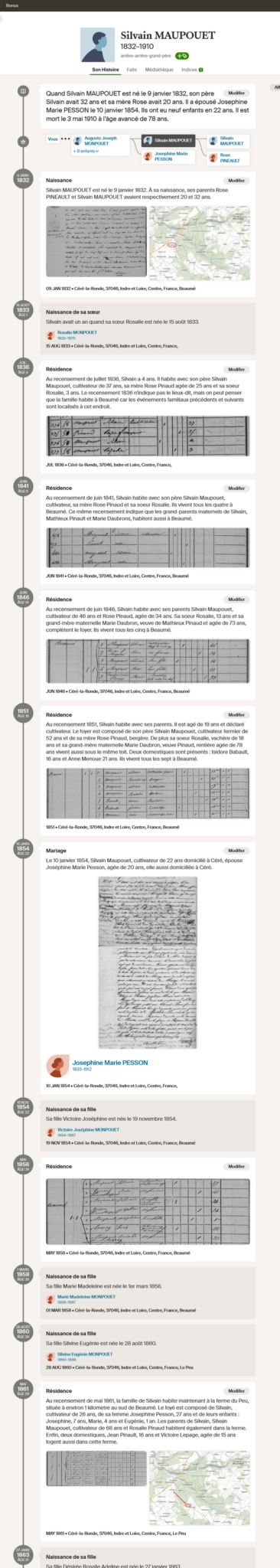 Ligne de vie - Comparaison d’Ancestry, Filae, Geneanet et MyHeritage - Ligne de vie Ancestry