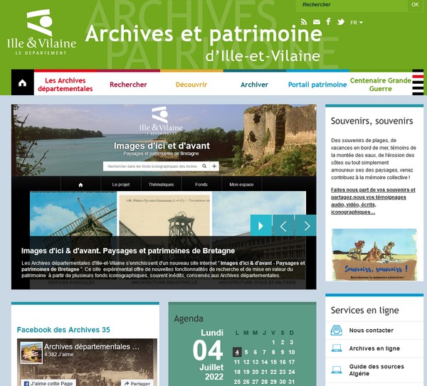 Genealogie 35 - Archives départementales d'Ille-et-Vilaine
