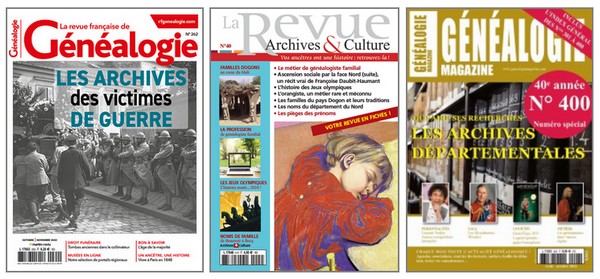 Cadeaux genealogiques - Magazines 2022