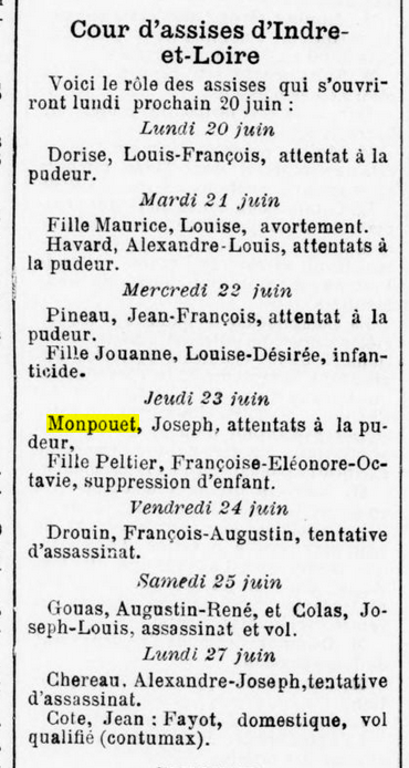 La presse ancienne pour votre généalogie - Cours d'assises