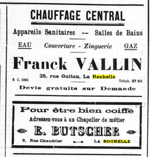 La presse ancienne pour votre généalogie - Publicité