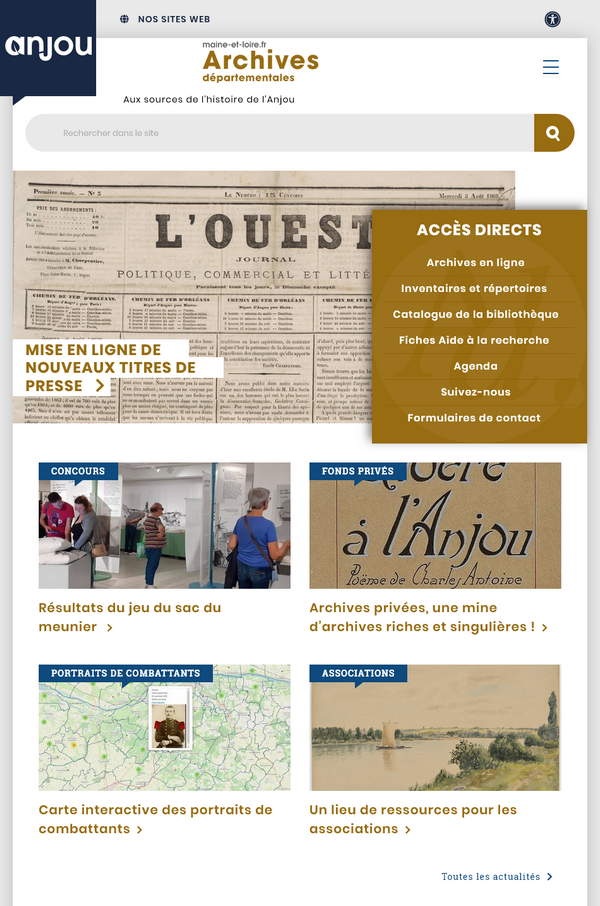 Genealogie 49 - Archives départementales du Maine-et-Loire