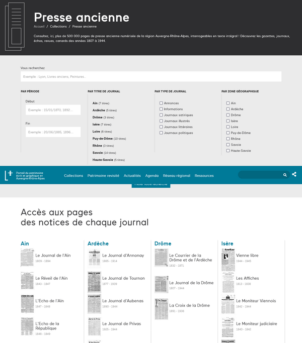 Presse ancienne - Lectura plus