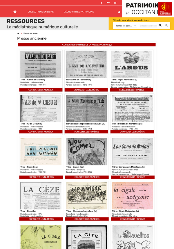 Presse ancienne - Ressources Patrimoines