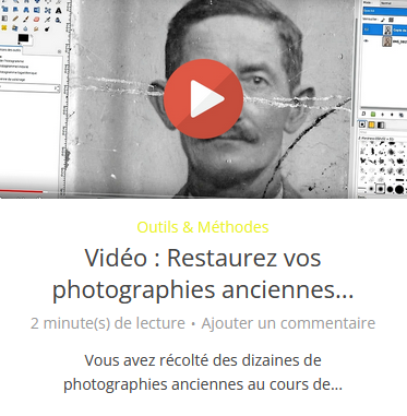 Comment préserver, numériser et archiver vos photographies anciennes - Tutoriel retoucher vos photographies ancienne avec GIMP