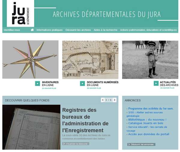 Genealogie 39 - Archives départementales du Jura