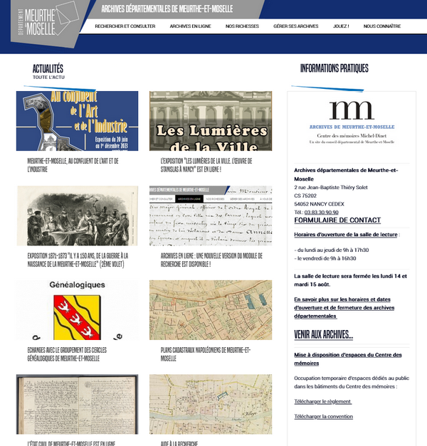 Archives départementales de Meurthe-et-Moselle