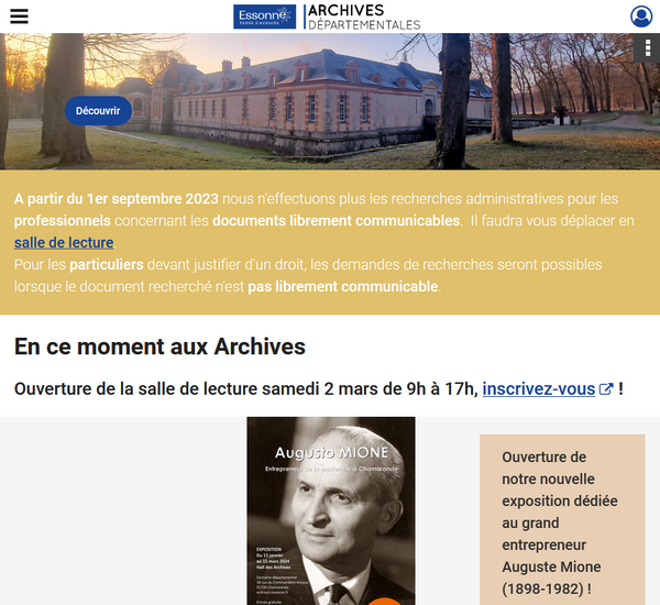 Archives départementales de l'Essonne (91)